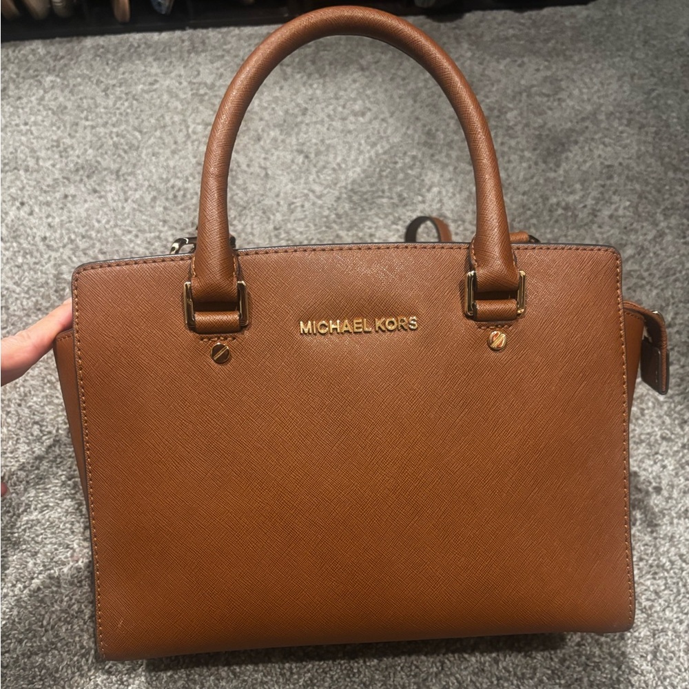 Michael Kors Tan Leather Satchel